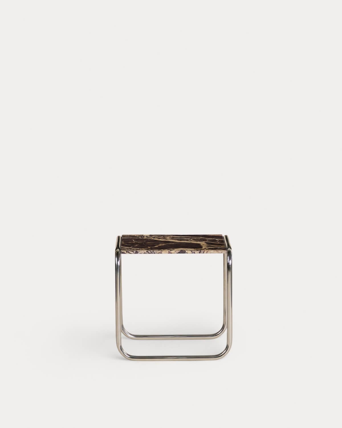 Table d'Appoint Carrée en Marbre et Métal (40x40 cm) Nansa, image de la gelerie 3