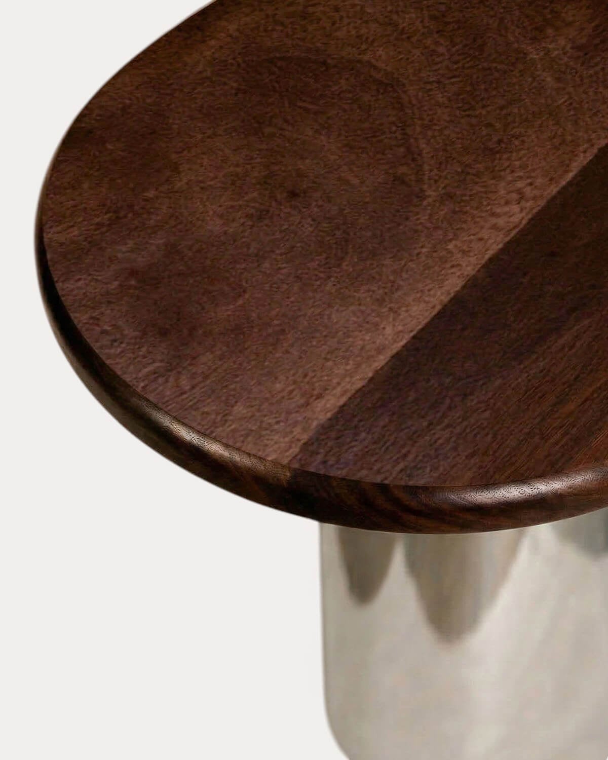 Table d'Appoint Ovale en Métal Lahuga, image de la gelerie 4