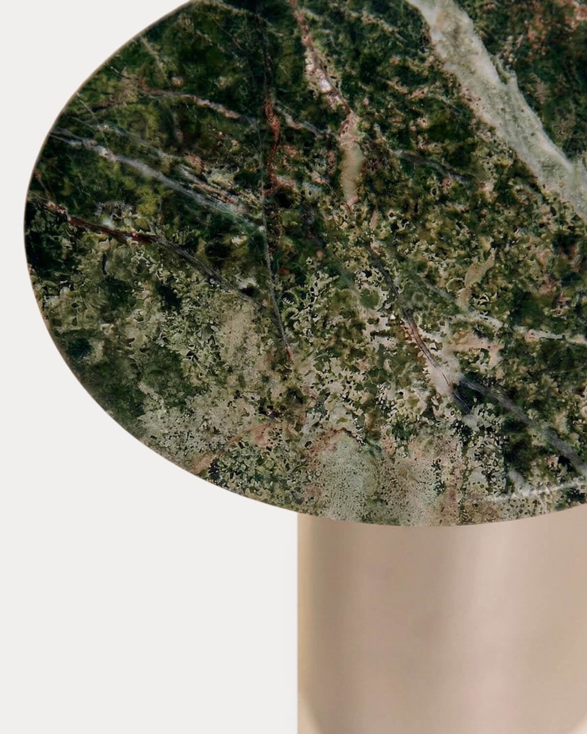 Table d'Appoint Ovale en Métal Lahuga, image de la gelerie 4