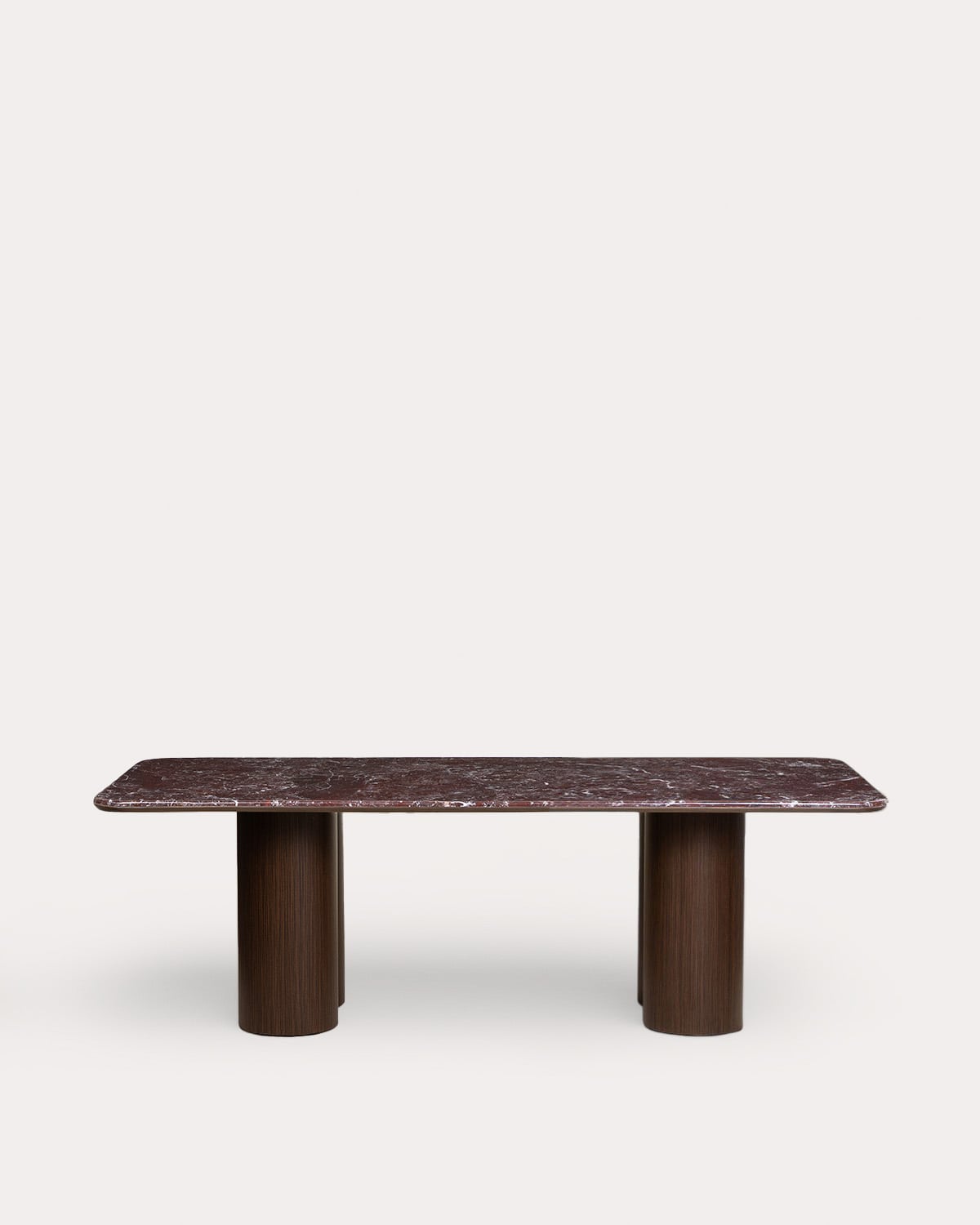 Table de Salle à Manger Rectangulaire en Marbre et Bois (240x110 cm) Aegir, image de la gelerie 5