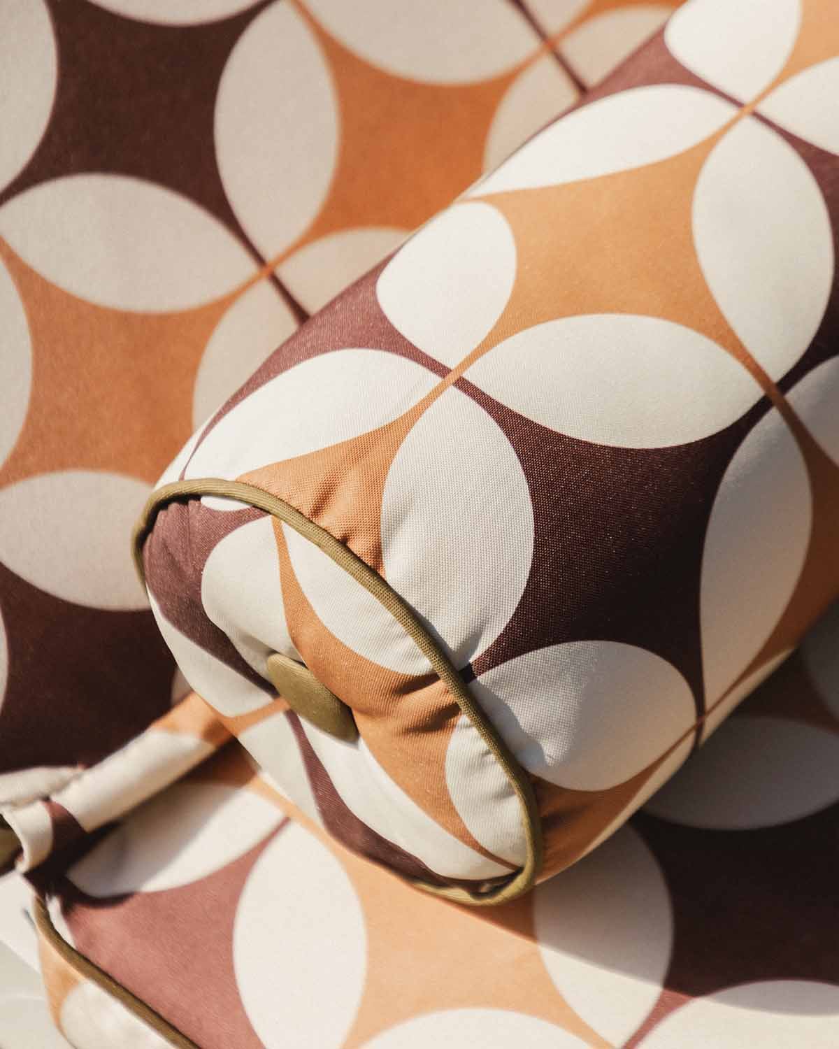 Coussin Cylindrique d'Extérieur en Tissu (60x15 cm) Edimbra, image de la gelerie 3