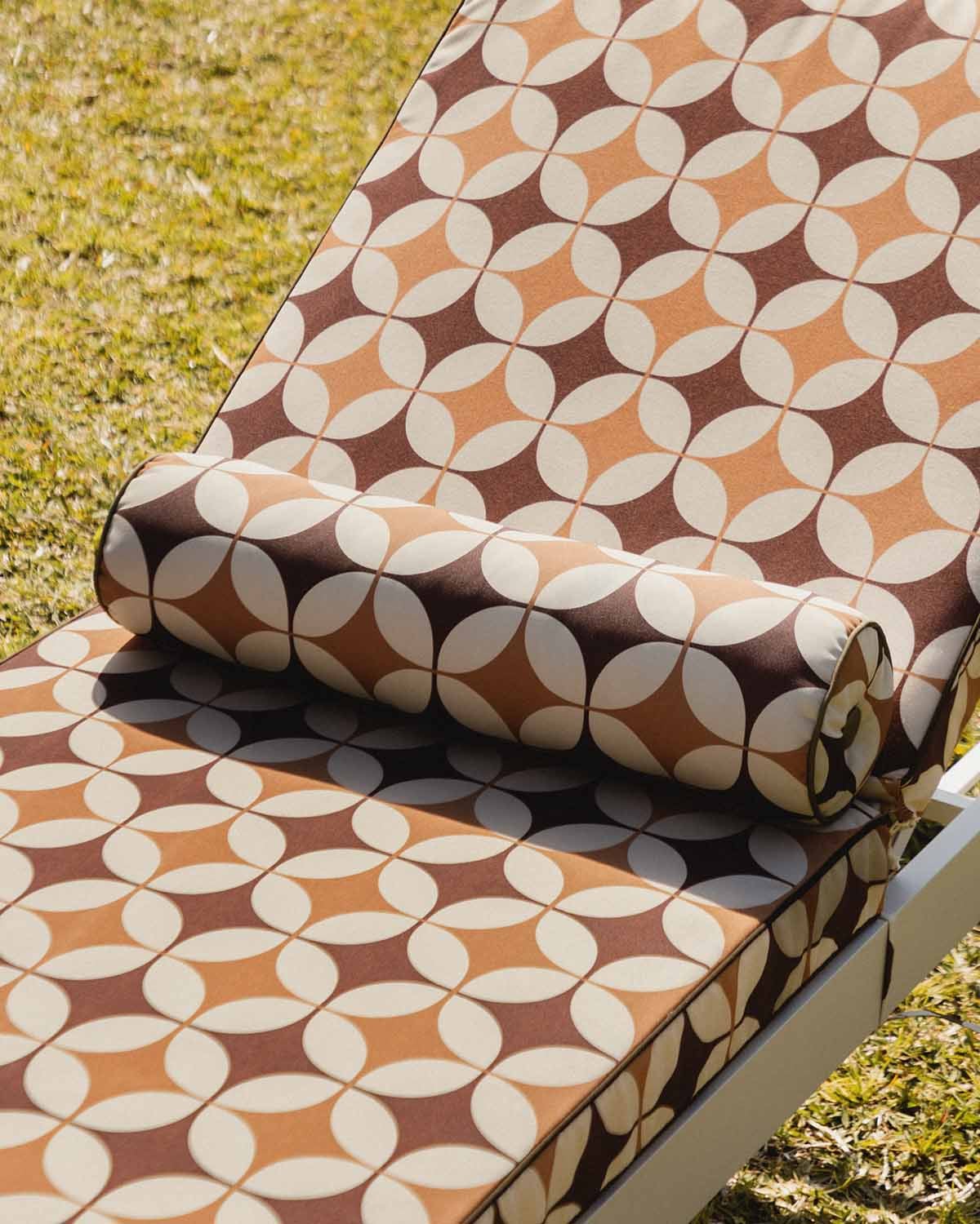 Coussin Cylindrique d'Extérieur en Tissu (60x15 cm) Edimbra, image de la gelerie 2