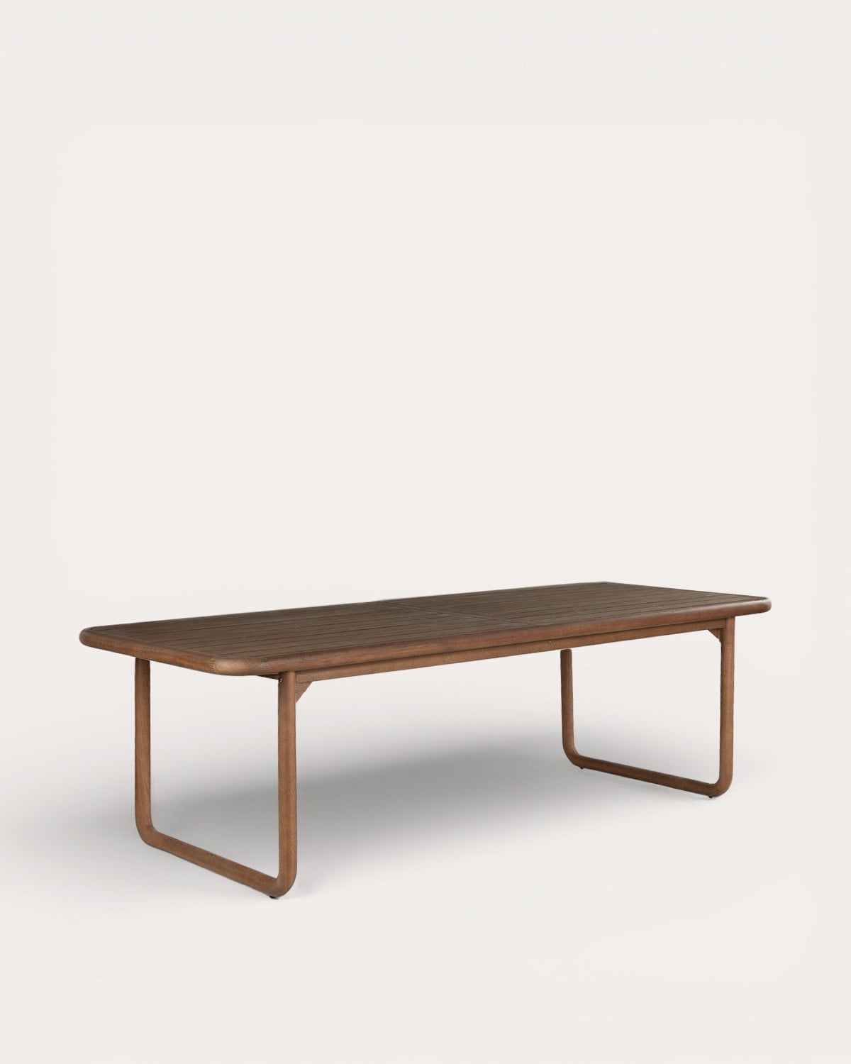 Ensemble Table Rectangulaire (240x100 cm) Elnes et 8 Chaises d'Extérieur Clhoti en Bois d'Eucalyptus, image de la gelerie 2