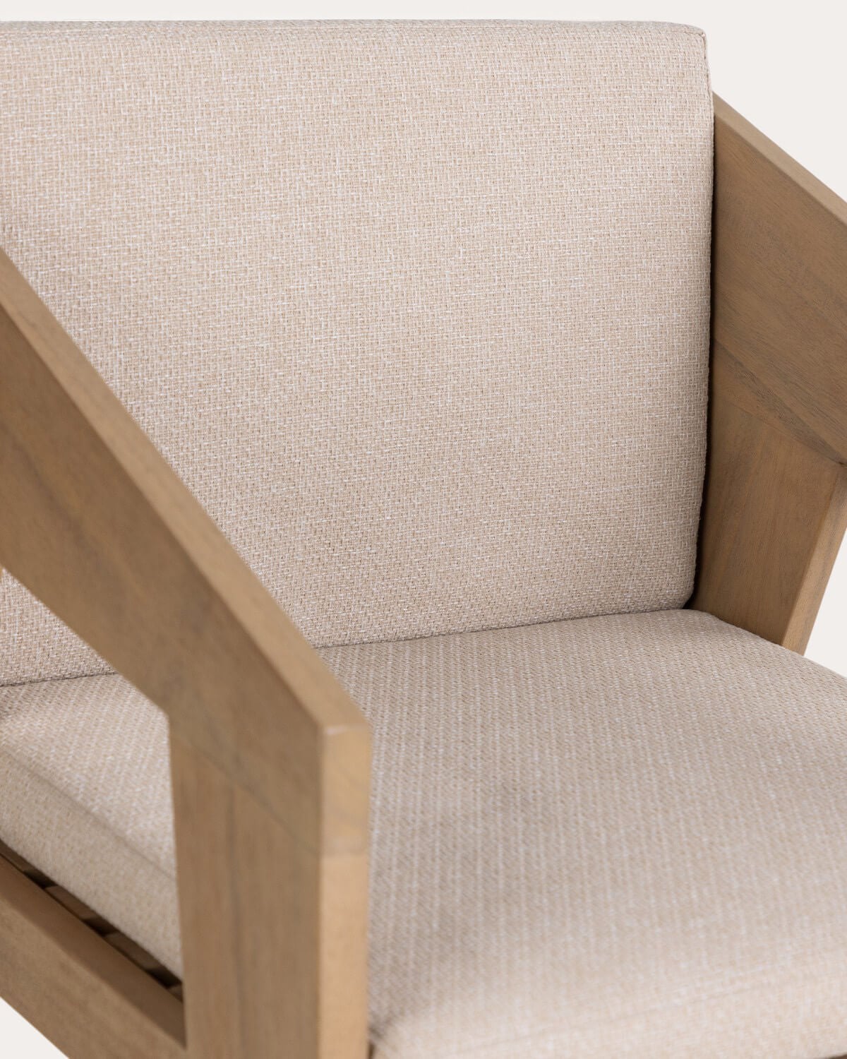 Ensemble Table Extensible Rectangulaire (225-330x100 cm) Ubel et 8 Fauteuils en Bois d'Acacia Tanon pour Usage Extérieur, image de la gelerie 5