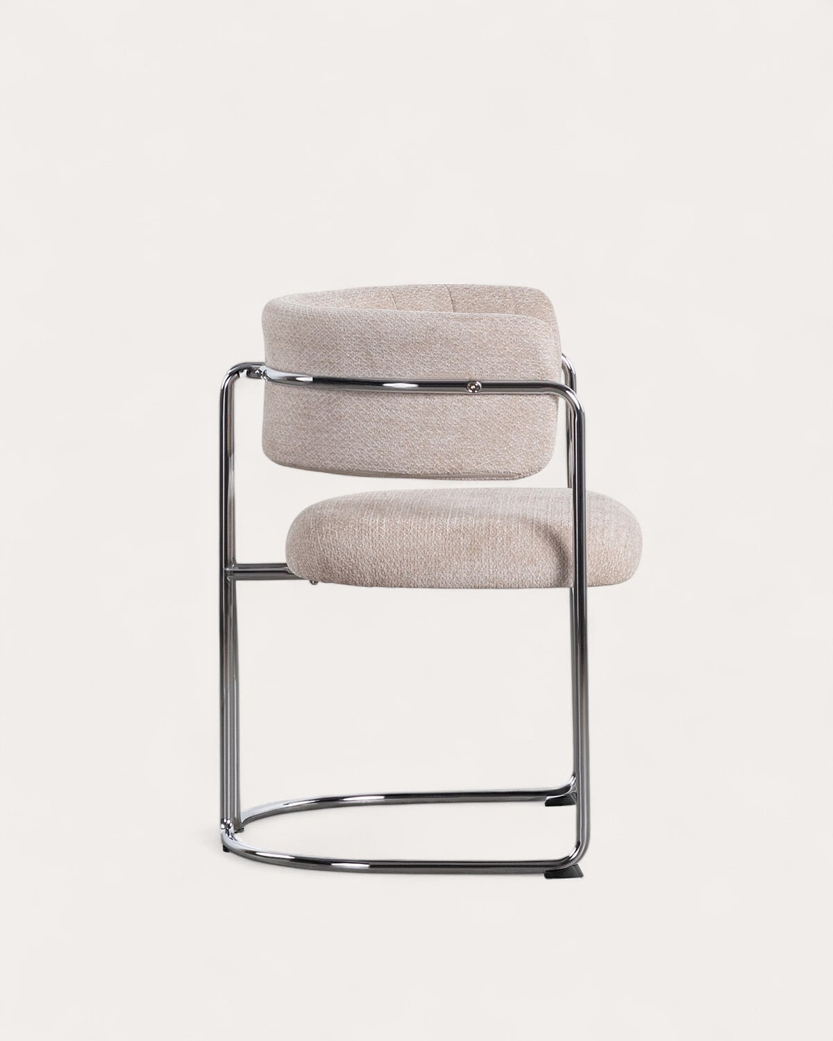 Pack 4 Chaises de Salle à Manger en Tissu et Métal Petra , image de la gelerie 4