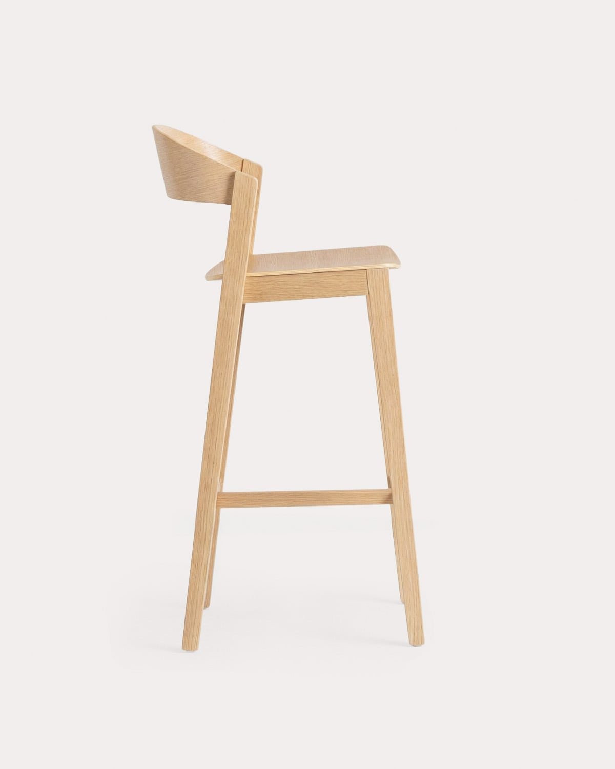 Tabouret Haut en Bois de Chêne (65 cm) Laly, image de la gelerie 3