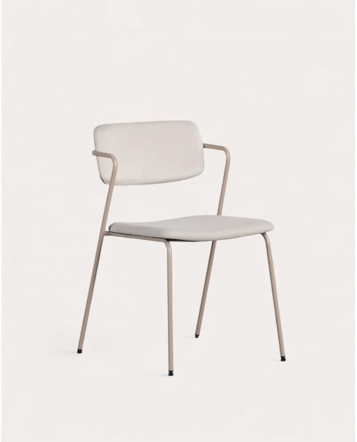 Chaise de Salle à Manger en Velours et Tissu Irun