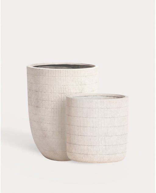 Ensemble de 2 Pots en Ciment Potos
