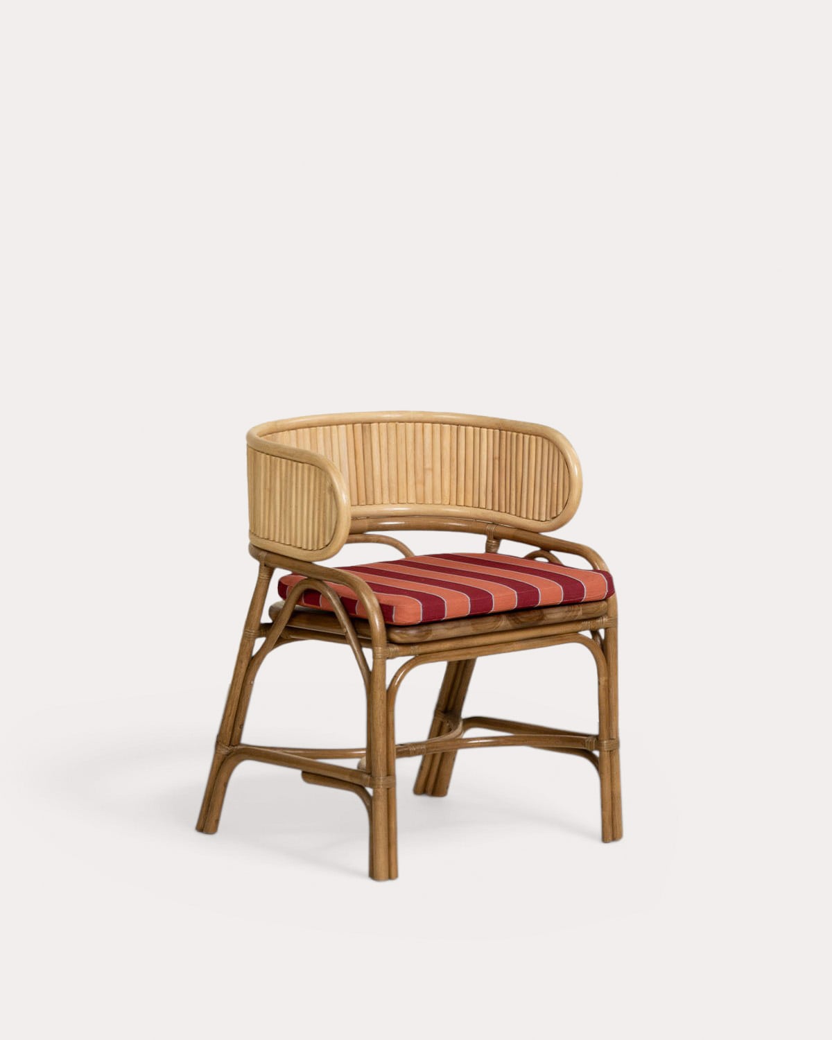 Pack de 4 Chaises d'Extérieur en Rotin Naturel Dozza, image de la gelerie 1