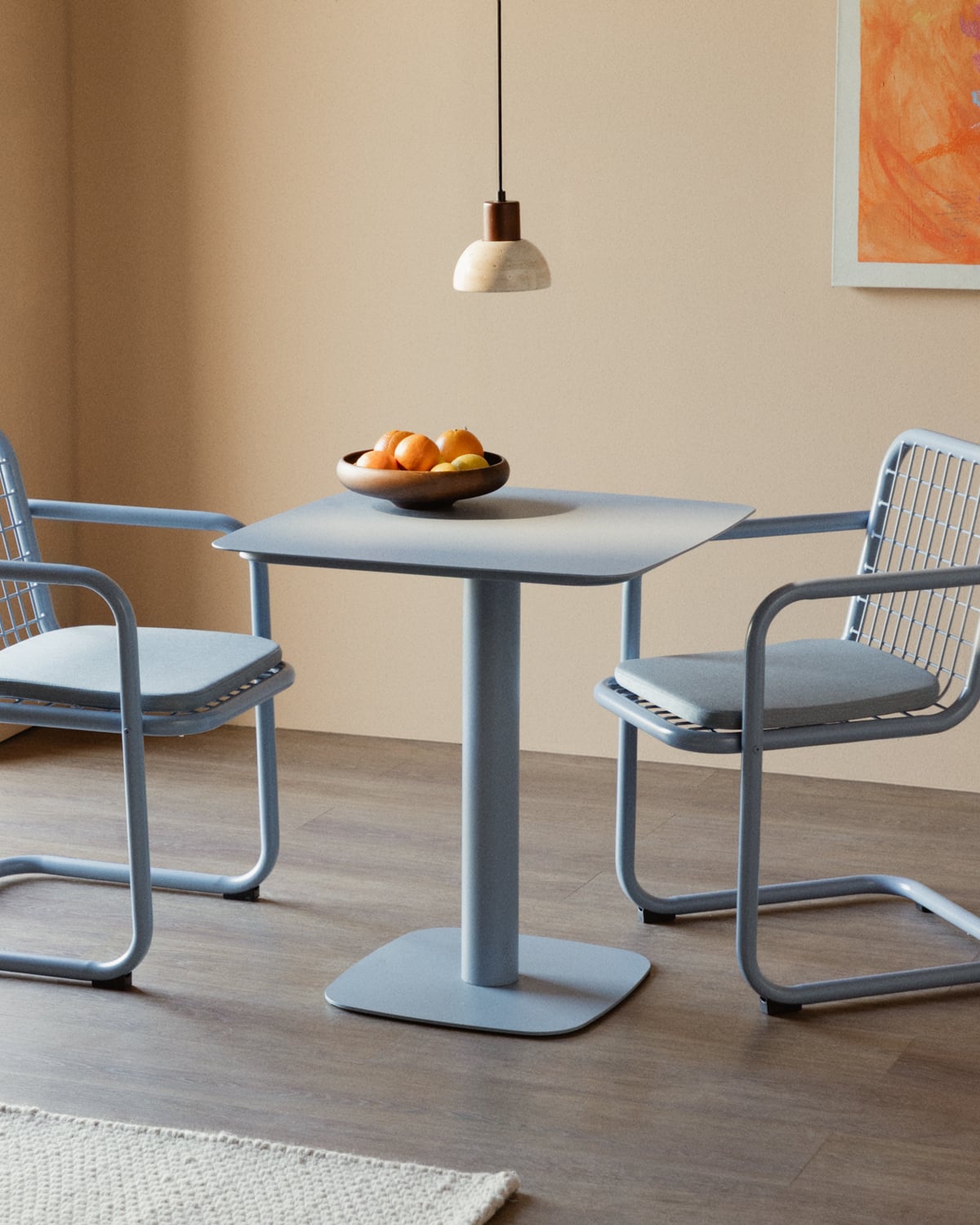 Table de Salle à Manger Carrée en Métal (70x70 cm) Zoilo, image de la gelerie 2