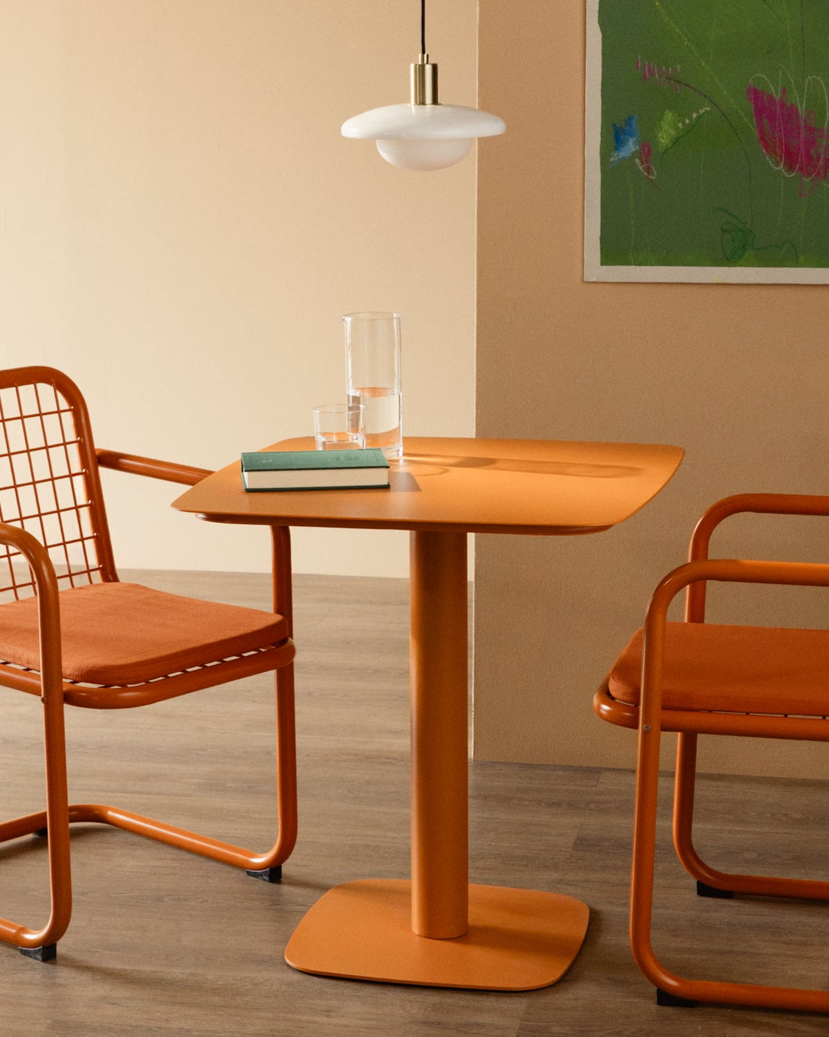 Table de Salle à Manger Carrée en Métal (70x70 cm) Zoilo, image de la gelerie 2