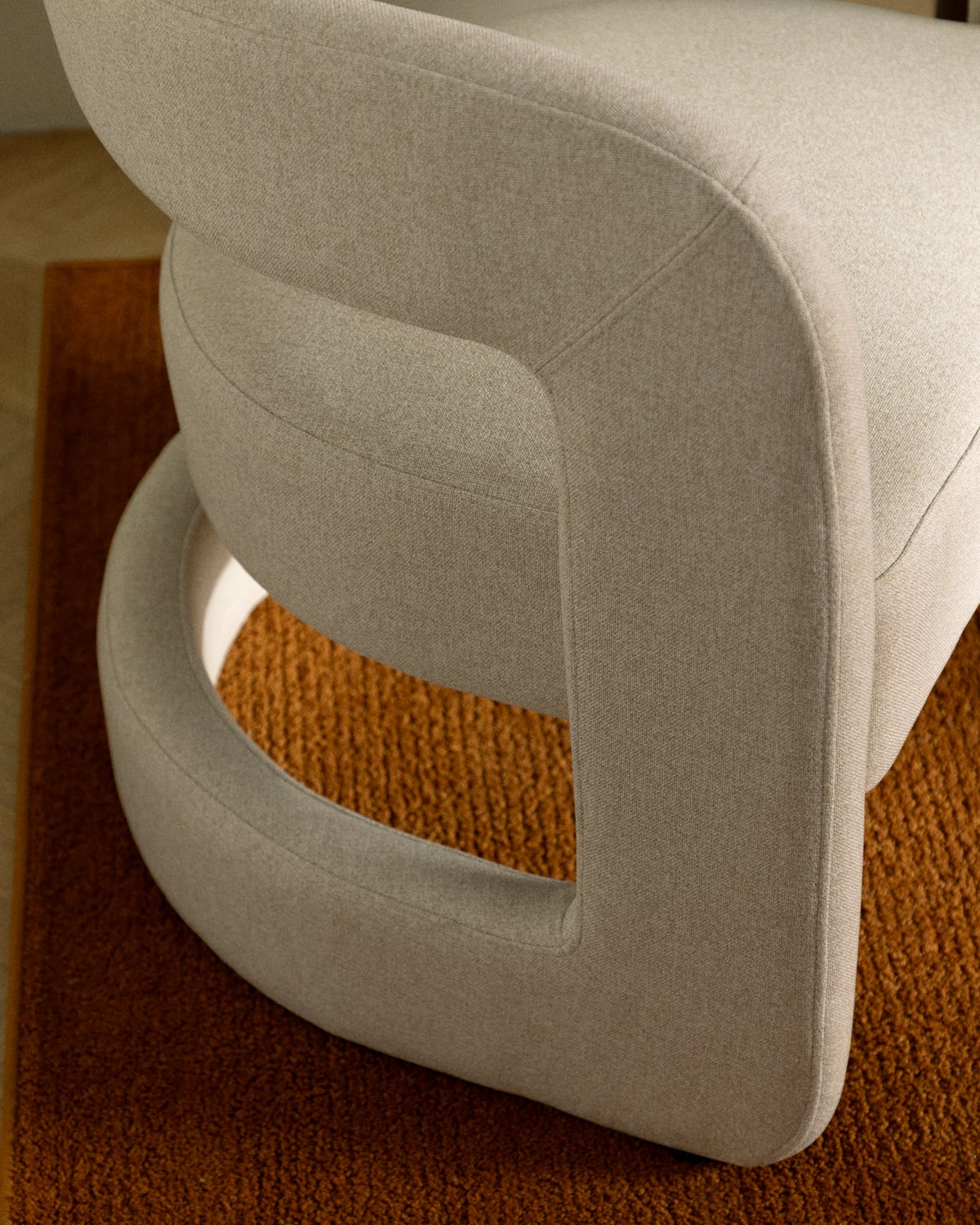 Fauteuil en tissu Winsi, image de la gelerie 6