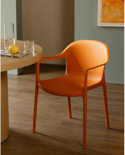 Chaise de Salle à Manger en Polypropylène avec Accoudoirs Juana