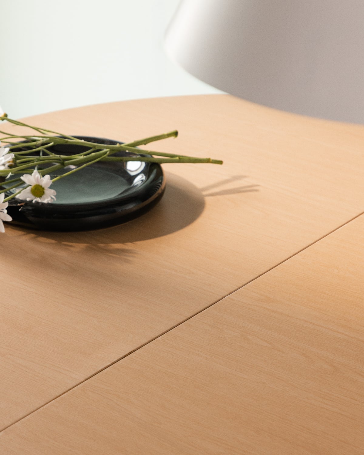 Table de Salle à Manger Ronde Extensible en Métal (Ø120-240x120 cm) Beca, image de la gelerie 3