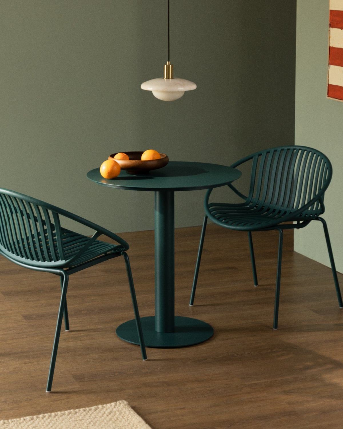 Table de Salle à Manger Ronde en Métal (Ø70 cm) Banon, image de la gelerie 2