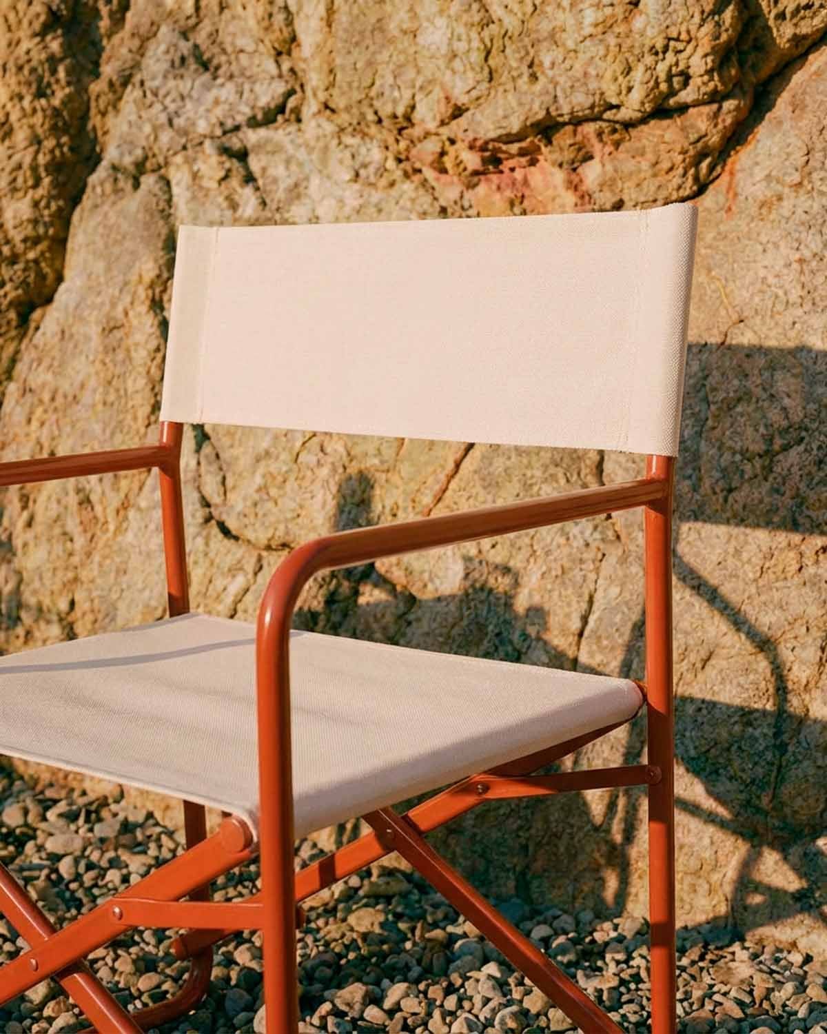 Chaise de Jardin Pliante en Métal et Tissu Bowye, image de la gelerie 3