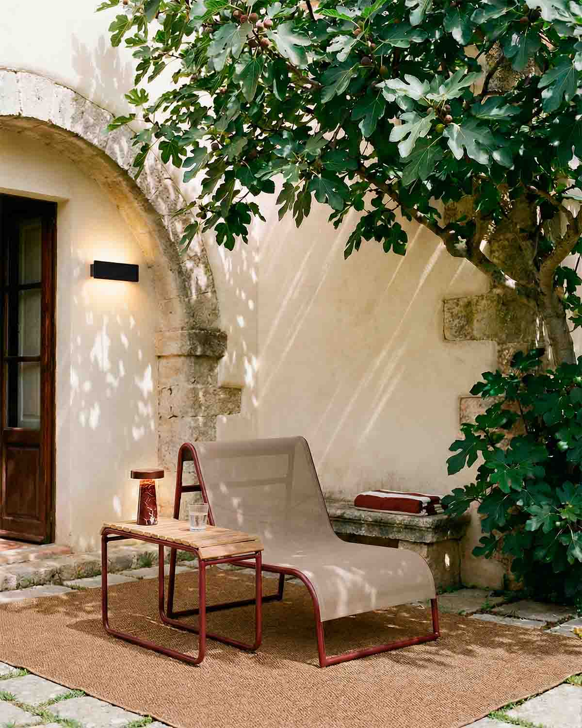 Ensemble Fauteuil de Jardin avec Table d'Appoint en Aluminium Dreisi, image de la gelerie 2