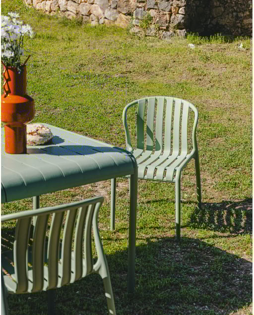 Pack 2 Chaises d'Extérieur en Polypropylène Baztan