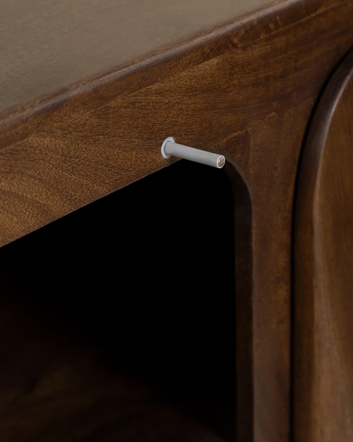 Buffet Bas avec 4 Portes 180x40 cm en Bois de Manguier Orlean, image de la gelerie 7