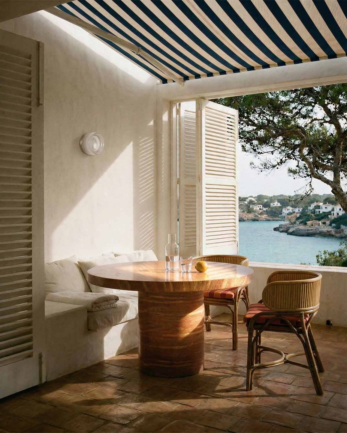 Table Ronde d'Extérieur en Béton (Ø120 cm) Mathis, image de la gelerie 2