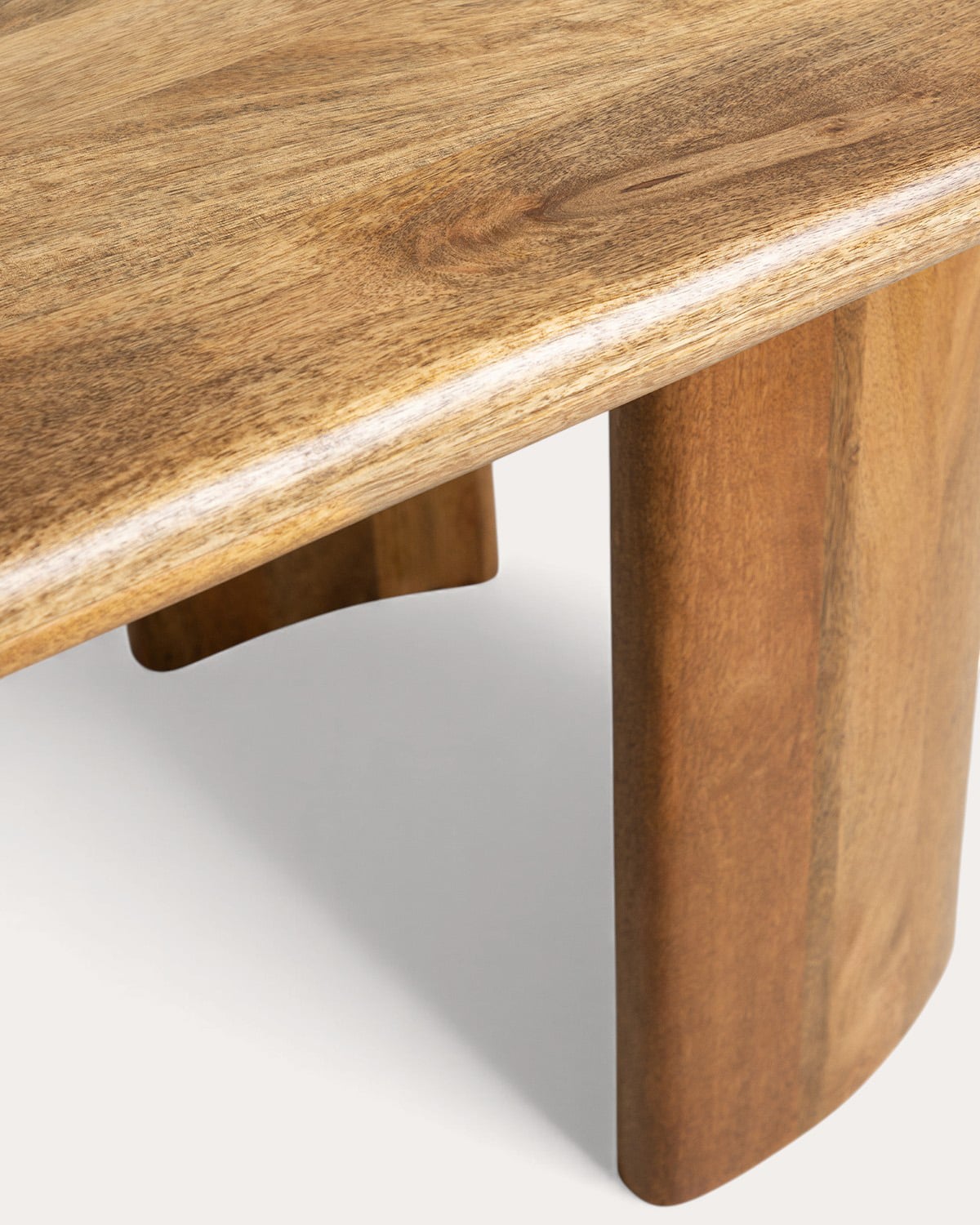 Table à Manger Ovale en Bois de Manguier (220x100 cm) Leno, image de la gelerie 8