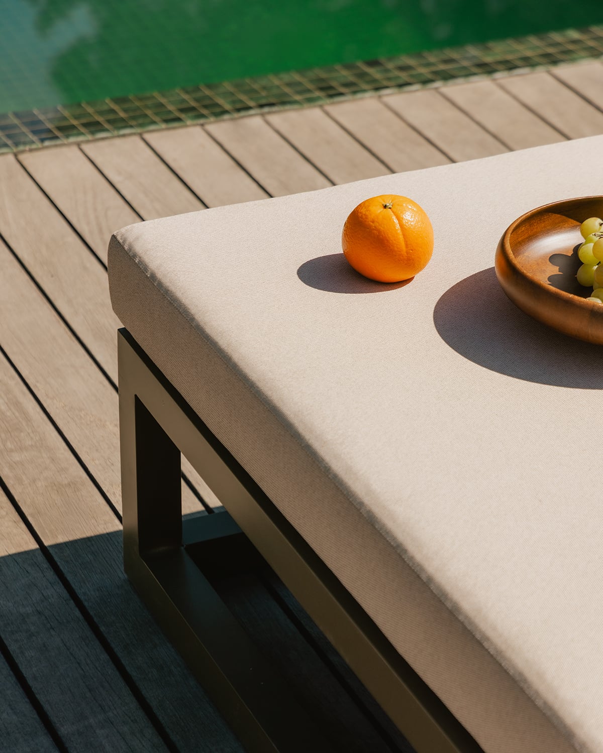 Transat Inclinable en Aluminium et Coussin en Tissu Kewin, image de la gelerie 3