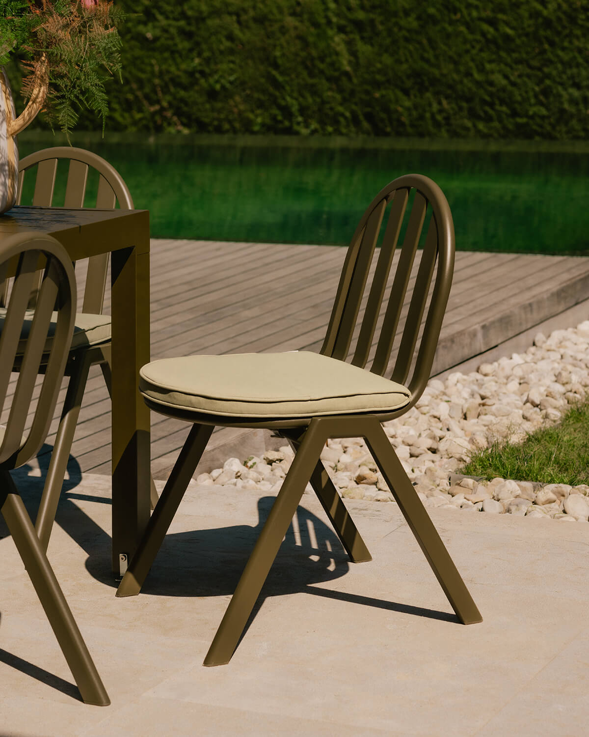 Pack 2 Chaises d'Extérieur en Aluminium et Tissu Llibet, image de la gelerie 2