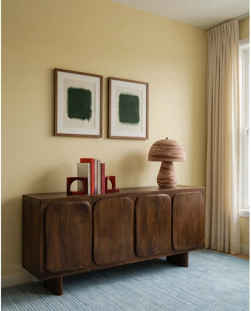 Buffet Bas avec 4 Portes en Bois de Manguier Orlean