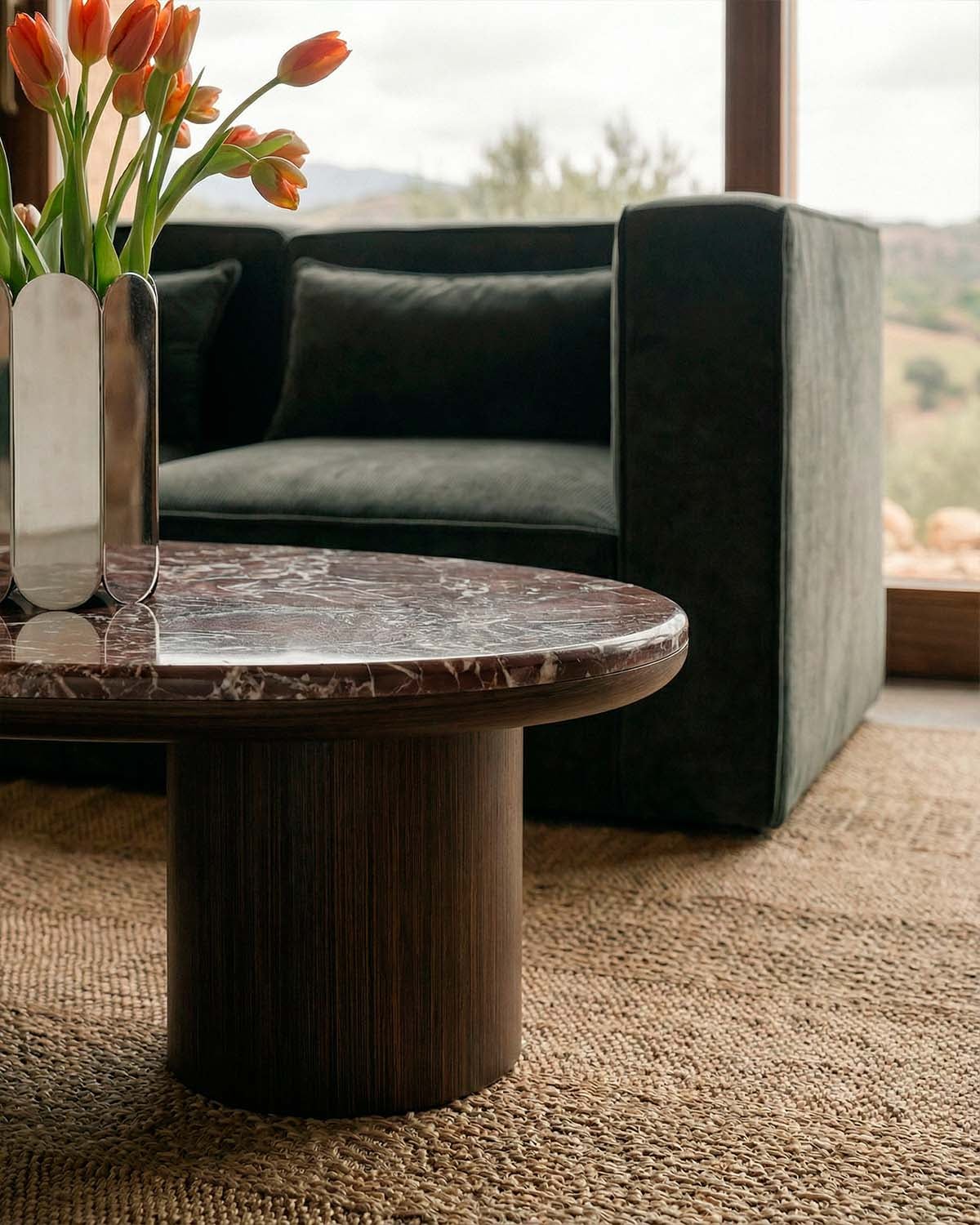 Table Basse en Marbre et Bois (120x80 cm) Thomy, image de la gelerie 3