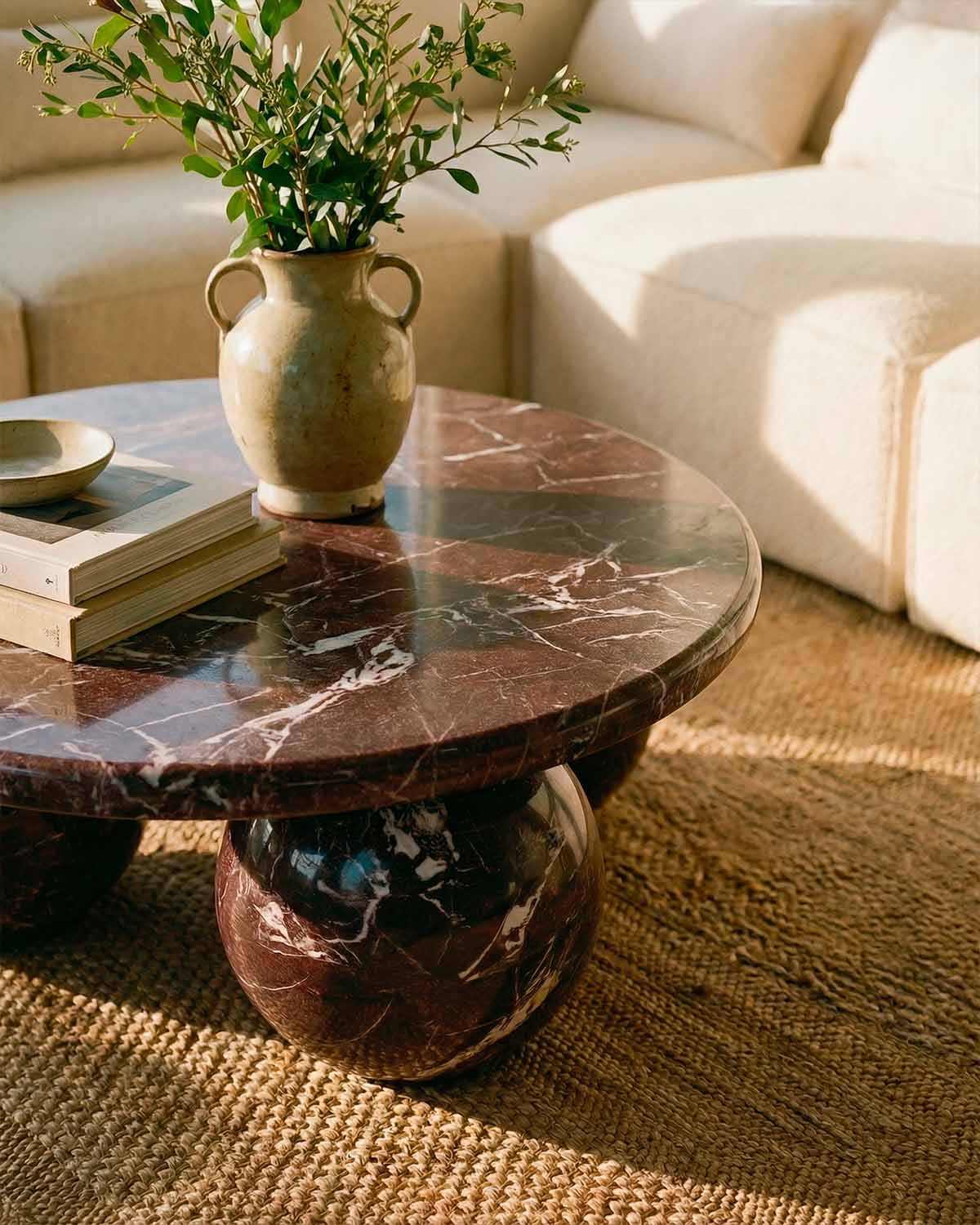 Table Basse Ronde en Béton (Ø100 cm) Nuza, image de la gelerie 3