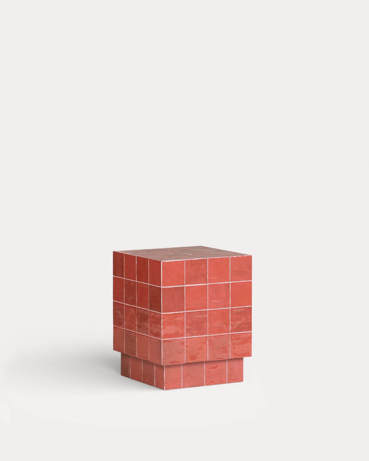 Table d'Appoint Carrée d'Extérieur en Céramique et Béton (40x40 cm) Nilsi, image de la gelerie 1