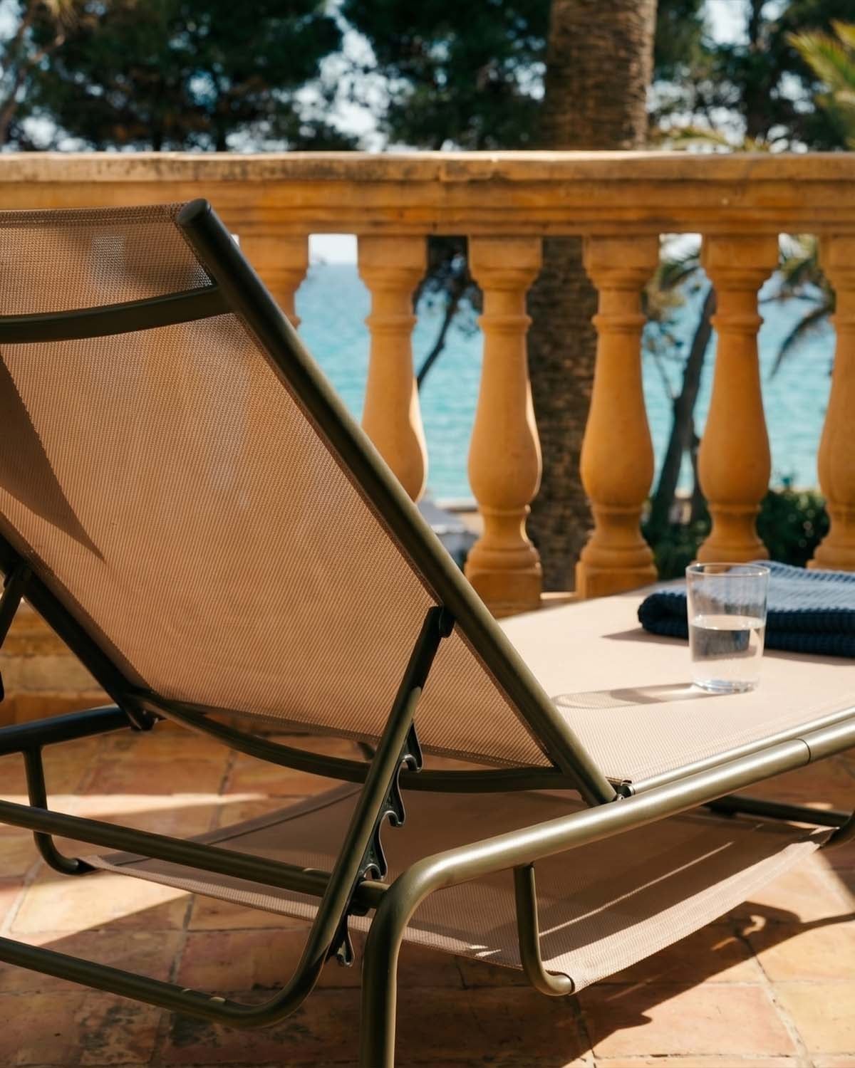 Pack 2 Chaises Longues Inclinables en Métal et Tissu Ohiane, image de la gelerie 3