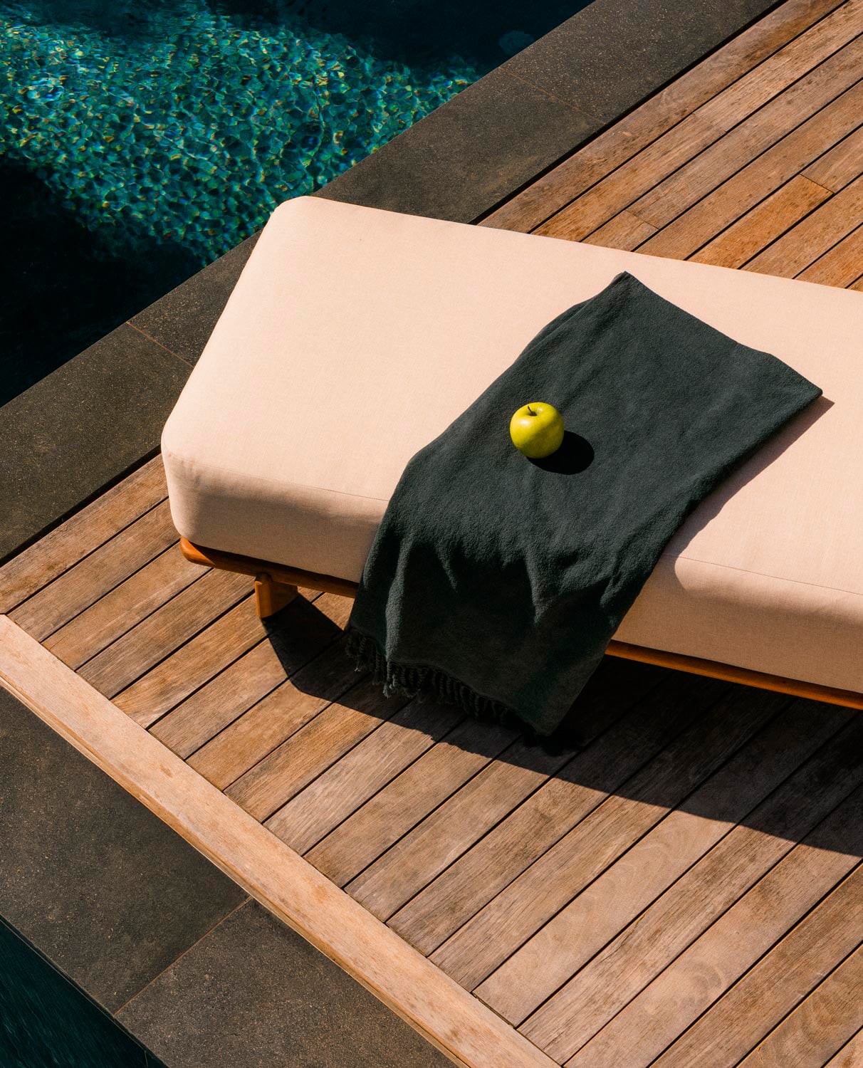 Pack de 2 Chaises Longues Inclinables en Bois d'Acacia avec Coussin en Tissu Cael, image de la gelerie 3