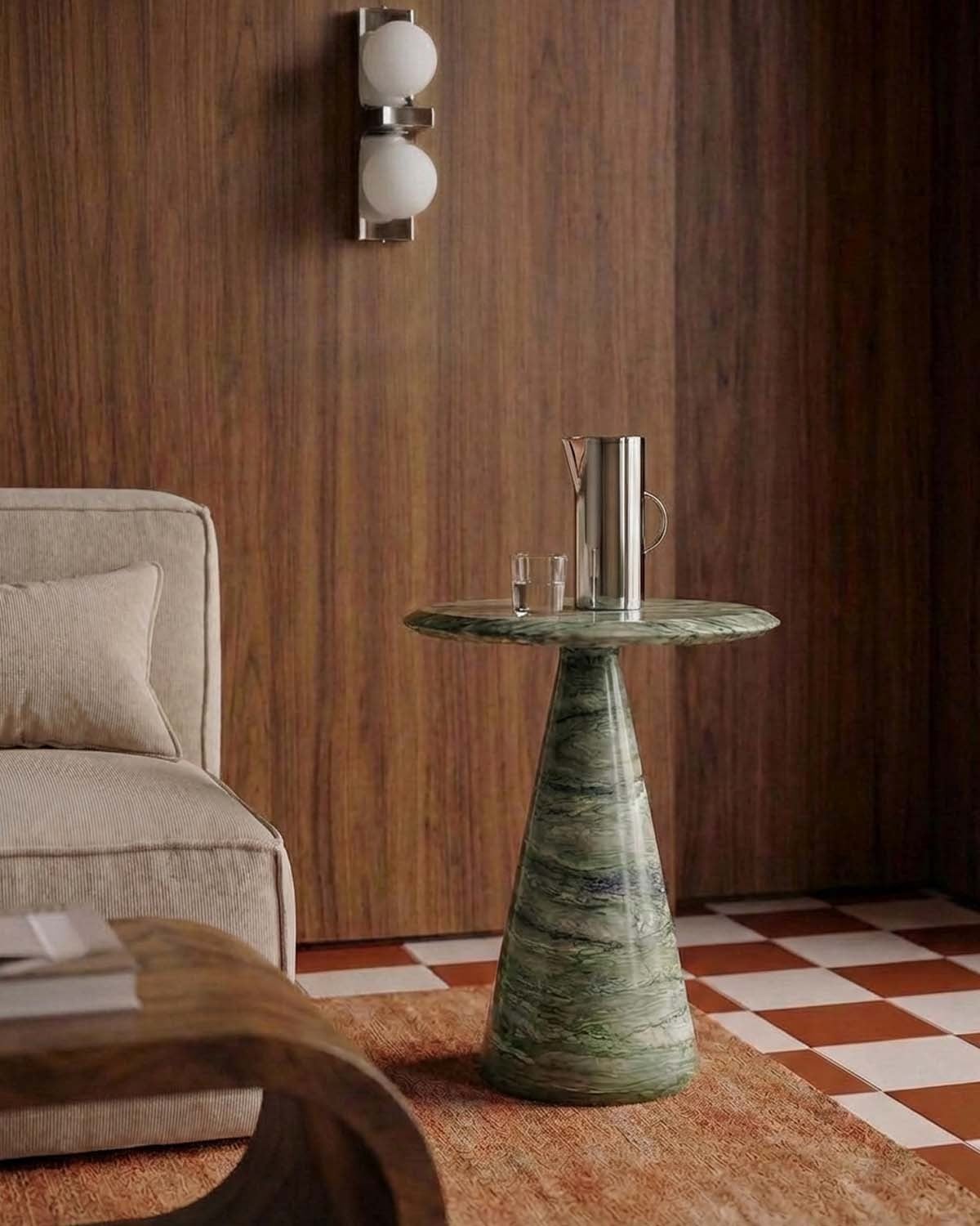 Table d'Appoint Ronde en Ciment (Ø45 cm) Zuna, image de la gelerie 2