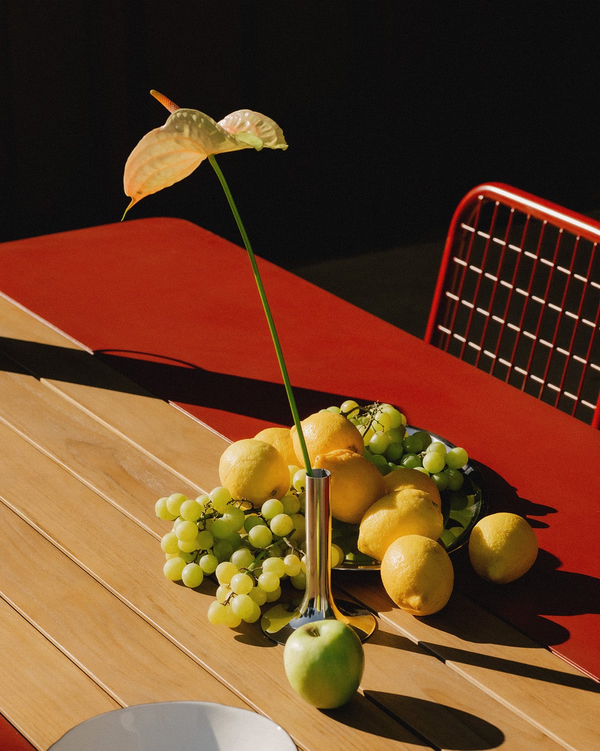 Table d'Extérieur Rectangulaire en Métal et Bois de Teck (220x110 cm) Lirae, image de la gelerie 3