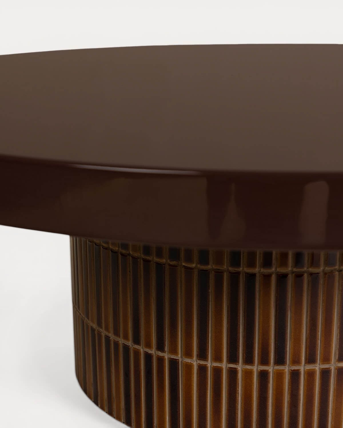 Table Basse Ronde d'Extérieur en Ciment (Ø90 cm) Banus, image de la gelerie 5