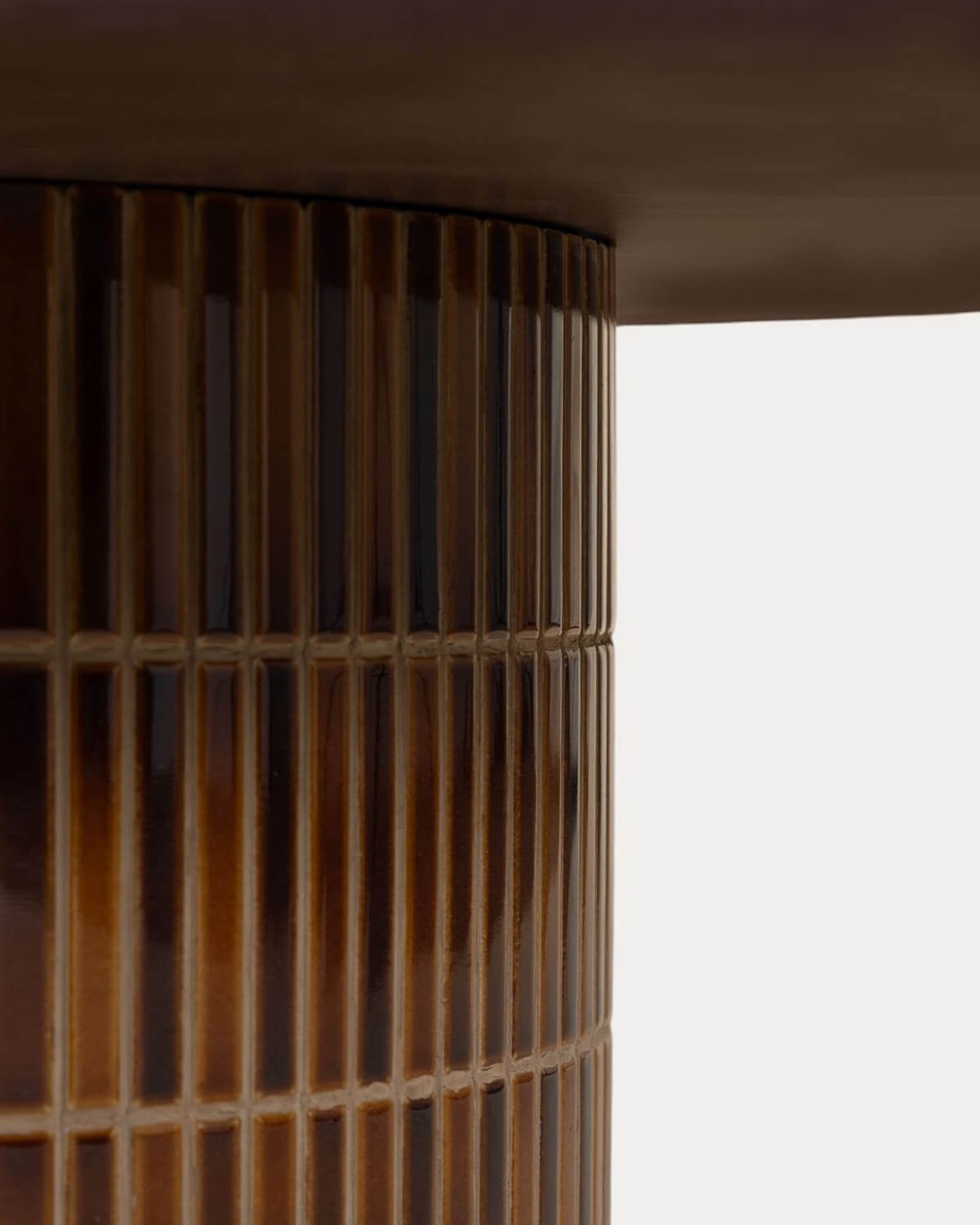Table Basse Ronde d'Extérieur en Ciment (Ø90 cm) Banus, image de la gelerie 6