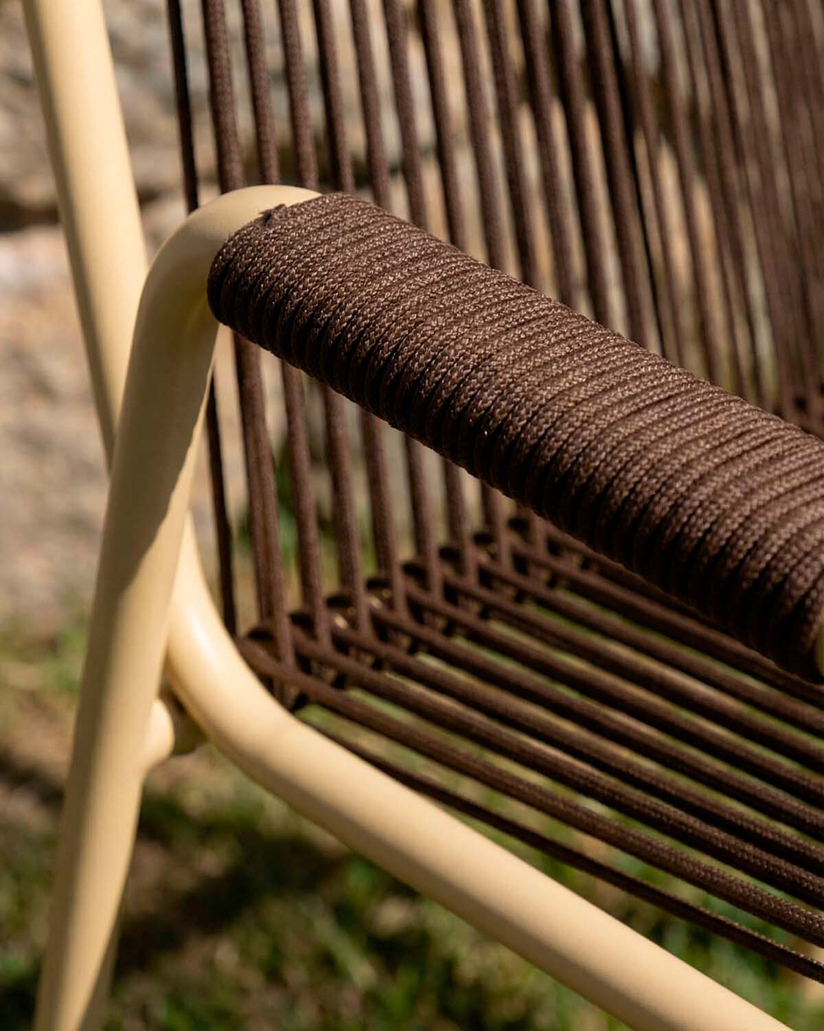 Pack 4 Chaises d'Extérieur avec Accoudoirs en Métal et Corde Mayailer, image de la gelerie 3