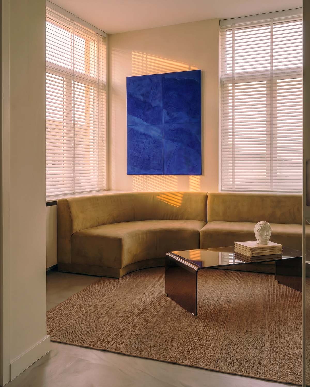 Table Basse Rectangulaire en Verre Trempé (120x60 cm) Curve , image de la gelerie 2