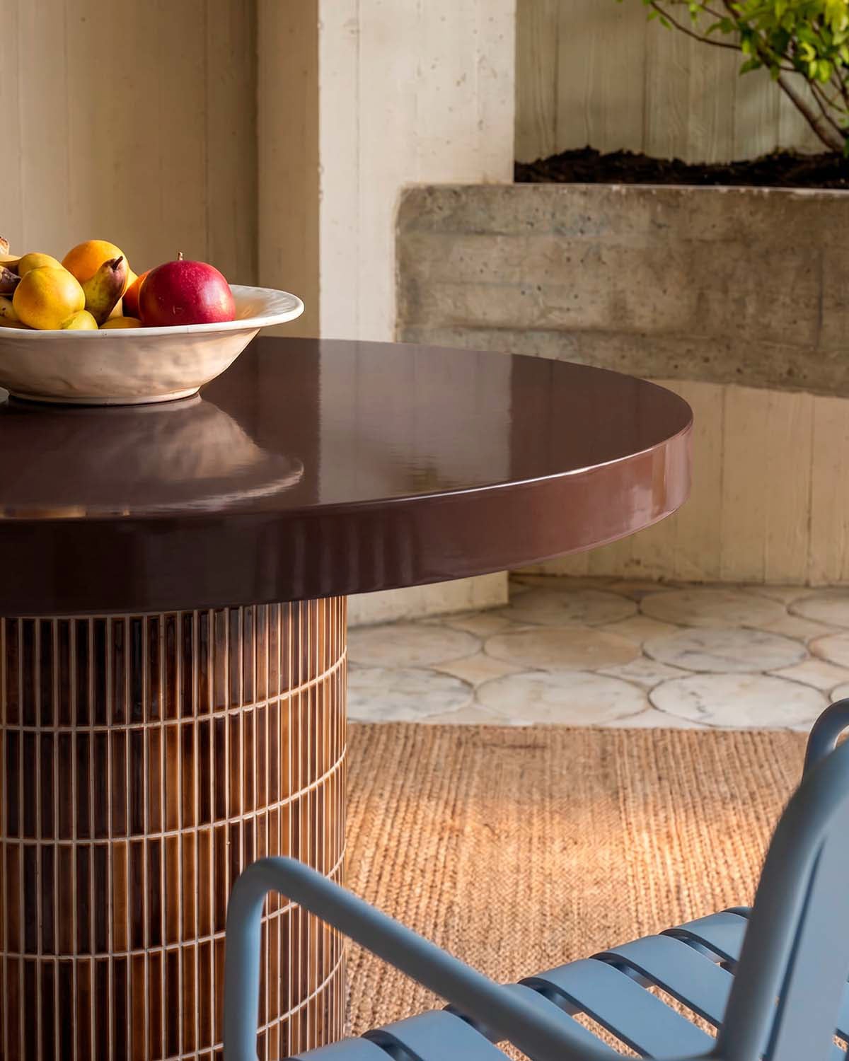 Table Ronde d'Extérieur en Ciment (Ø120 cm) Banus, image de la gelerie 3
