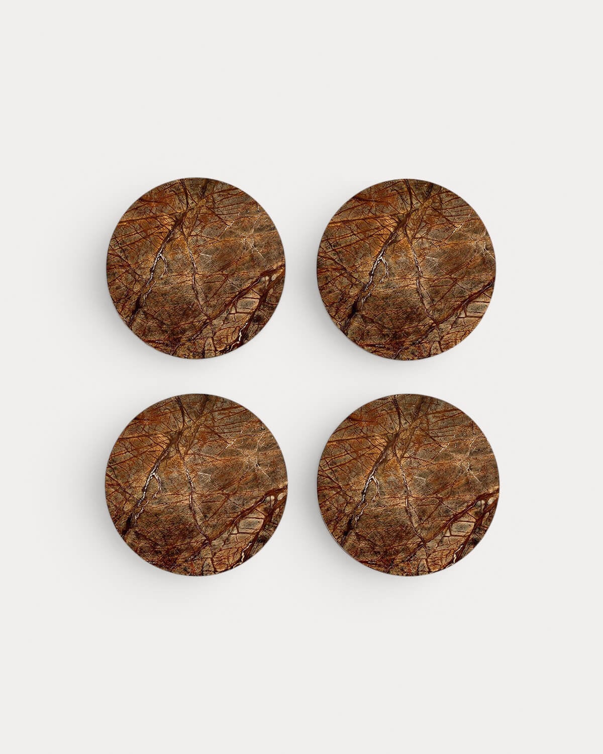 Set de 4 Sous-Verres Ronds en Marbre (Ø10 cm) Minao, image de la gelerie 4