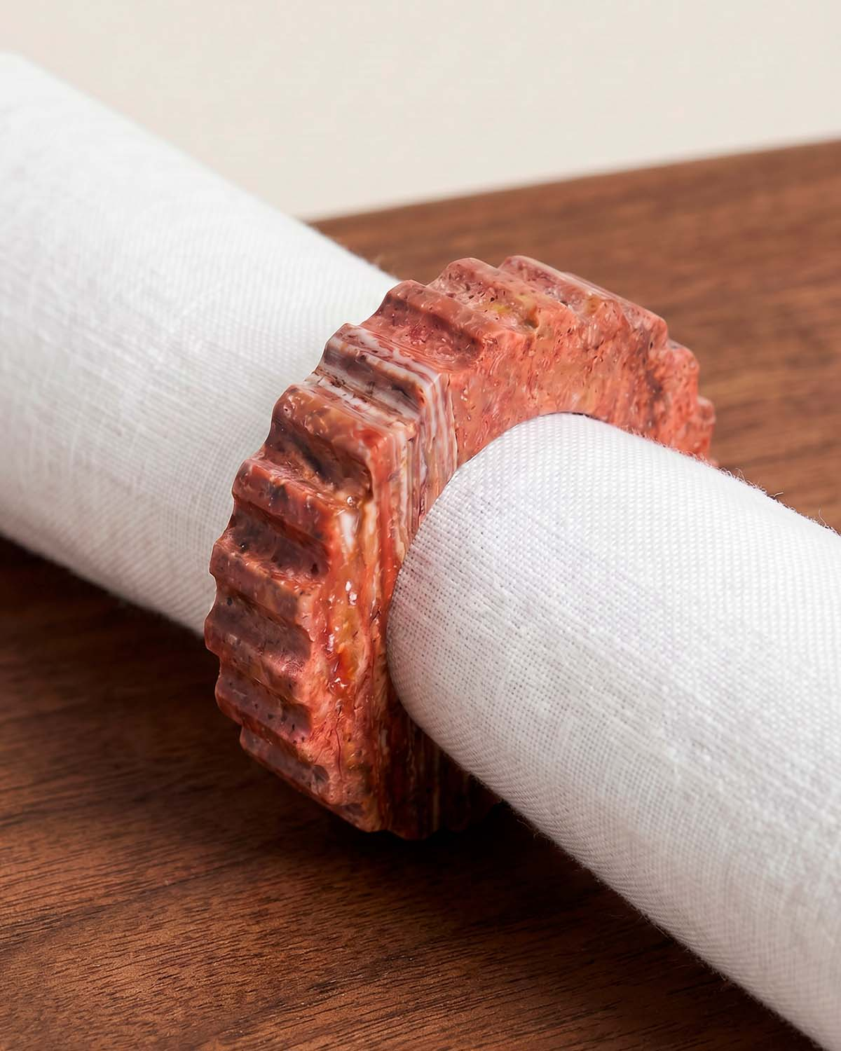 Set de 2 Ronds de Serviette en Marbre (Ø5 cm) Neidka, image de la gelerie 2