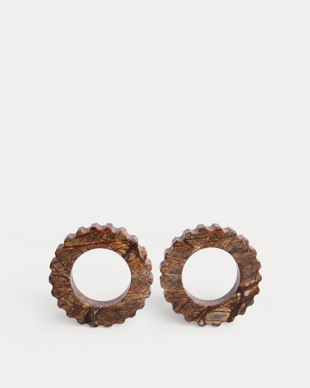 Set de 2 Ronds de Serviette en Marbre (Ø5 cm) Neidka, image de la gelerie 1