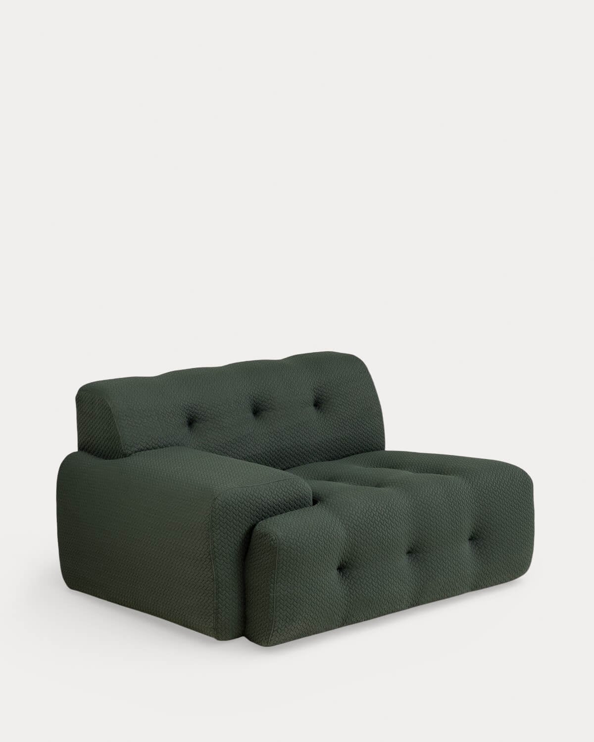 Canapé Modulaire Emballé sous Vide 2 Pièces Module d'Angle et Module Central avec Module pouf en Tissu Nahual, image de la gelerie 3