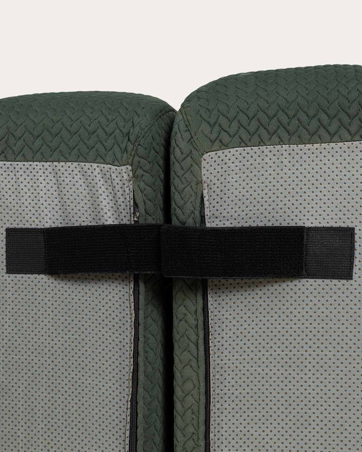 Canapé Modulaire Sous Vide 2 Pièces avec Module Central et Pouf en Tissu Nahual, image de la gelerie 6