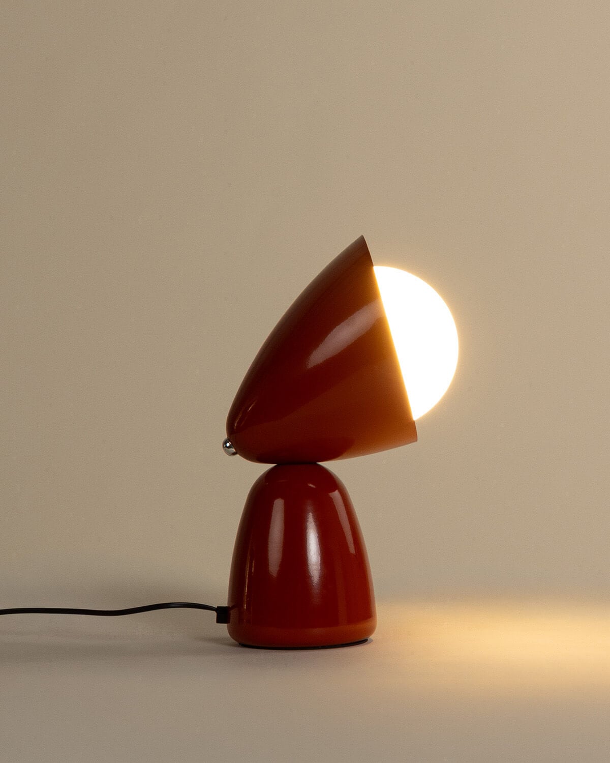 Lampe de Table en Métal et Verre Lucita, image de la gelerie 2