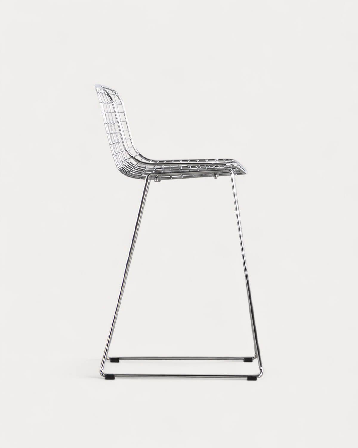 Tabouret Haut en Métal (66 cm) Dossier Bas Aras, image de la gelerie 8