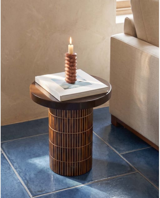 Table d'Appoint Ronde en Ciment (Ø45 cm) Banus