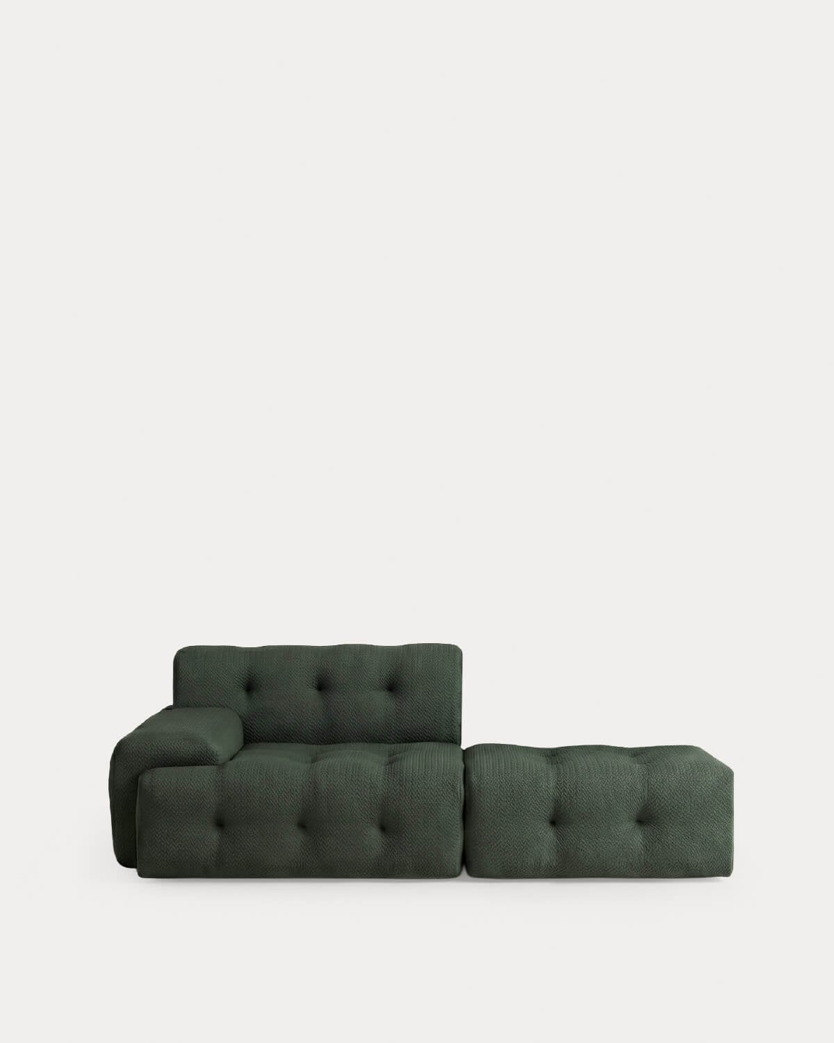 Module d'Angle avec Pouf en Tissu sous Vide Nahual