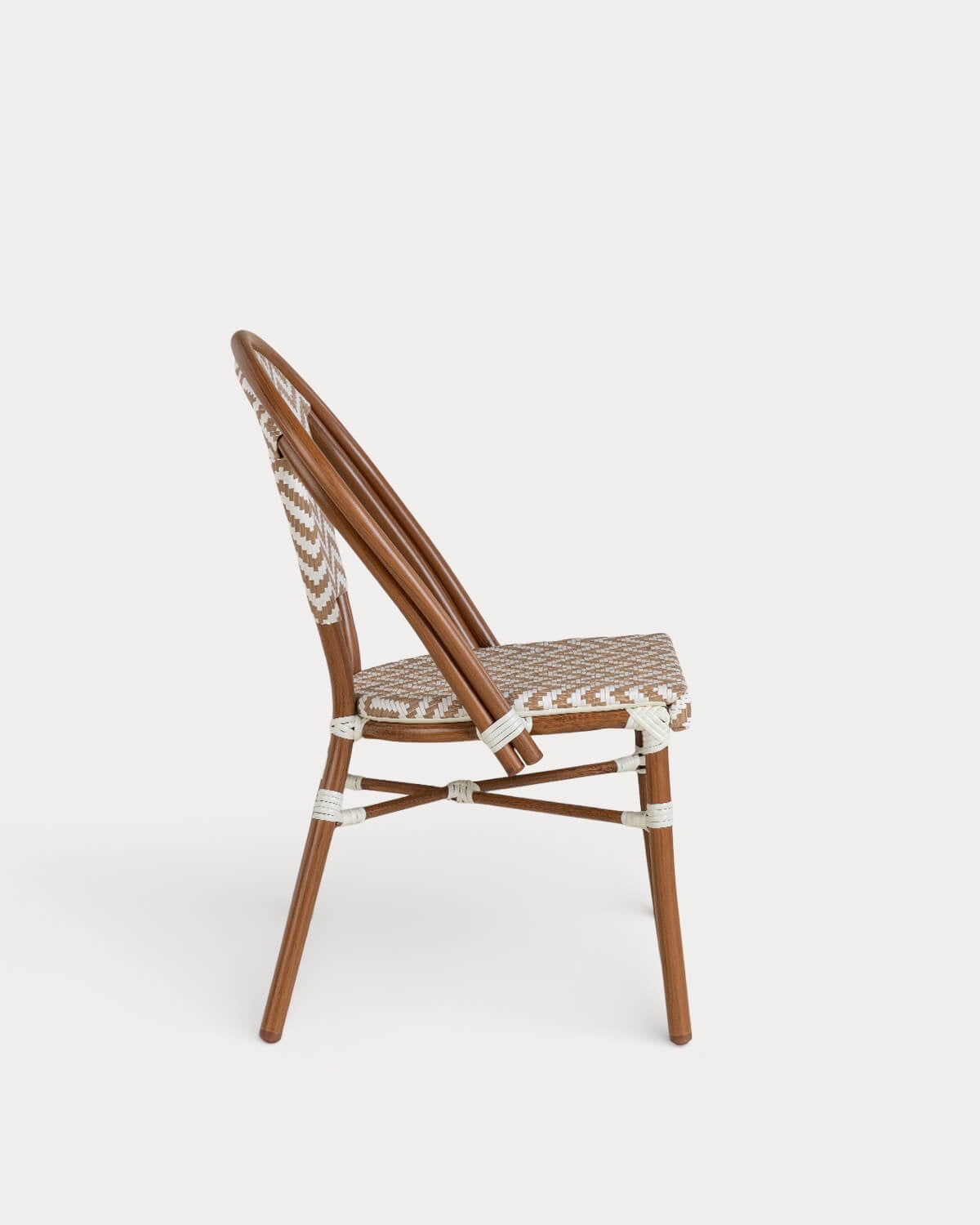 Pack 2 Chaises d'Extérieur en Aluminium et Rotin Synthétique Yona Bistro, image de la gelerie 2